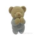 Plush Pray Bear For Baby Blue